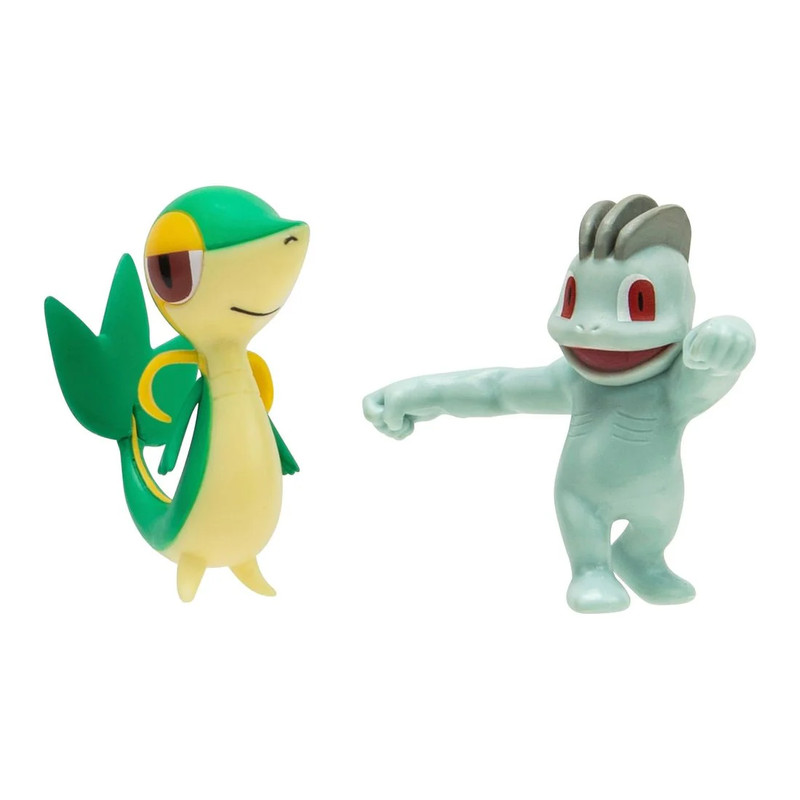 Pokemon Battle Figure - Machop + Snivy - مجسم